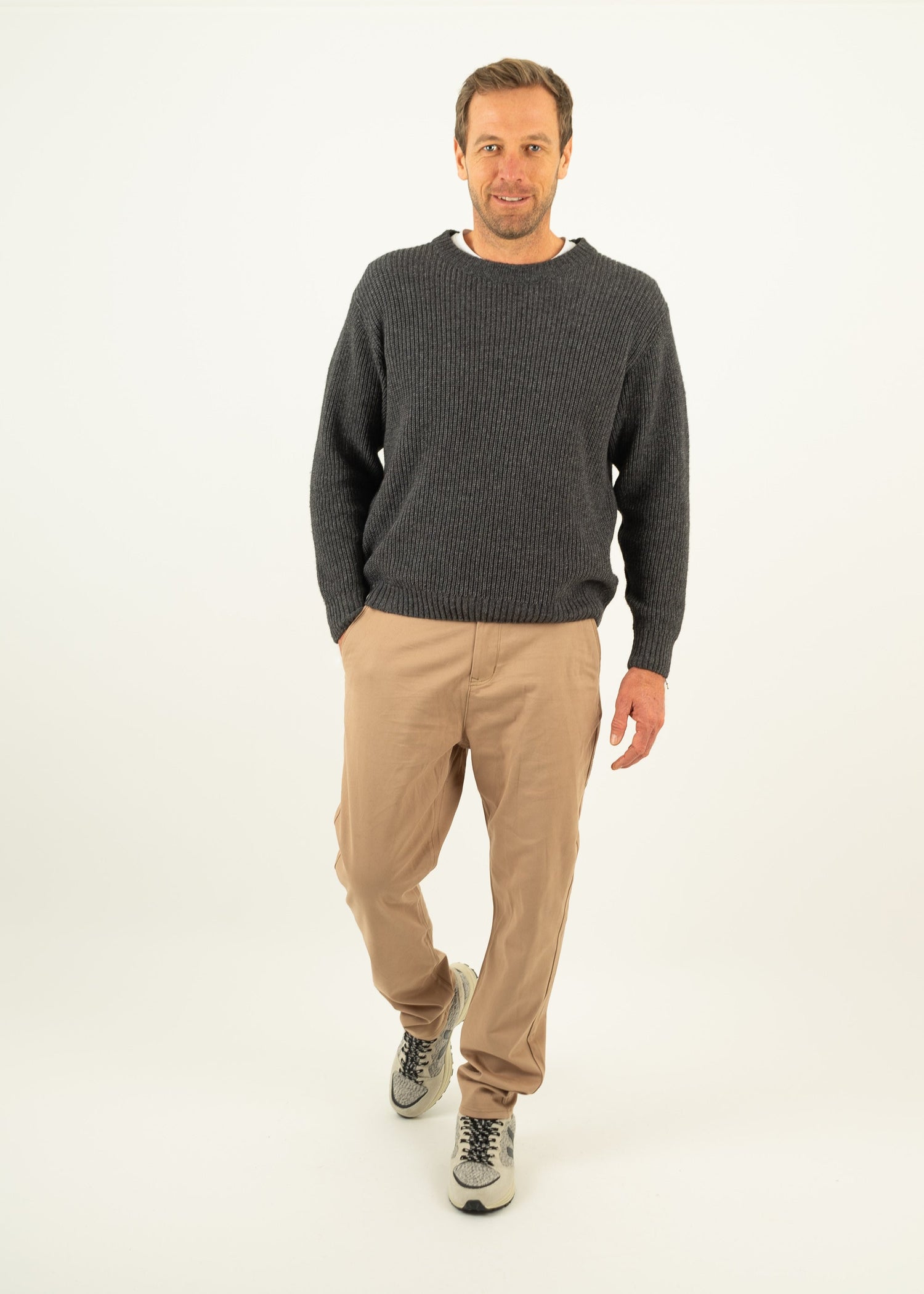 Chinohose ACHTERN Camel