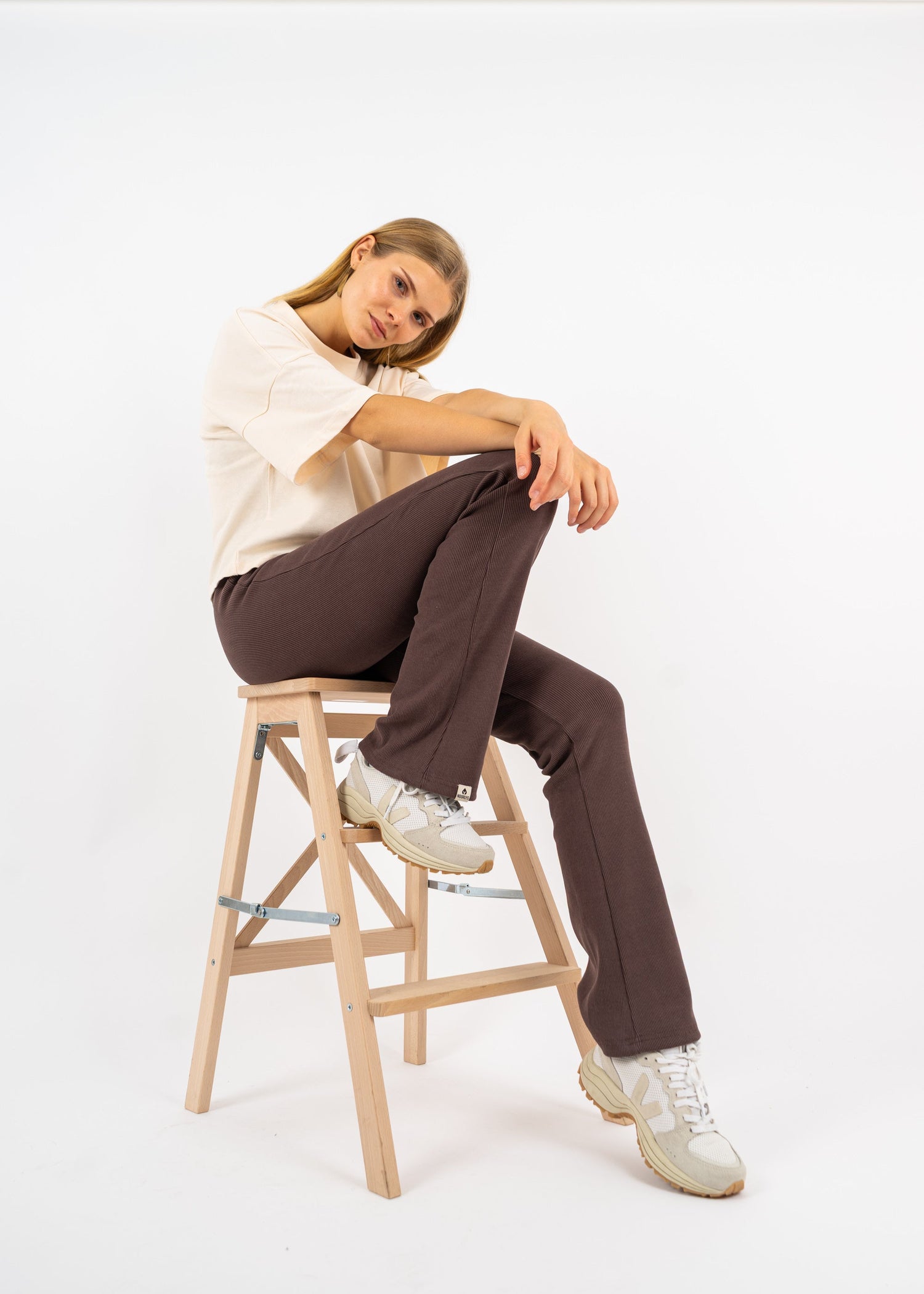 Rib-Leggings SONISA Schokolade