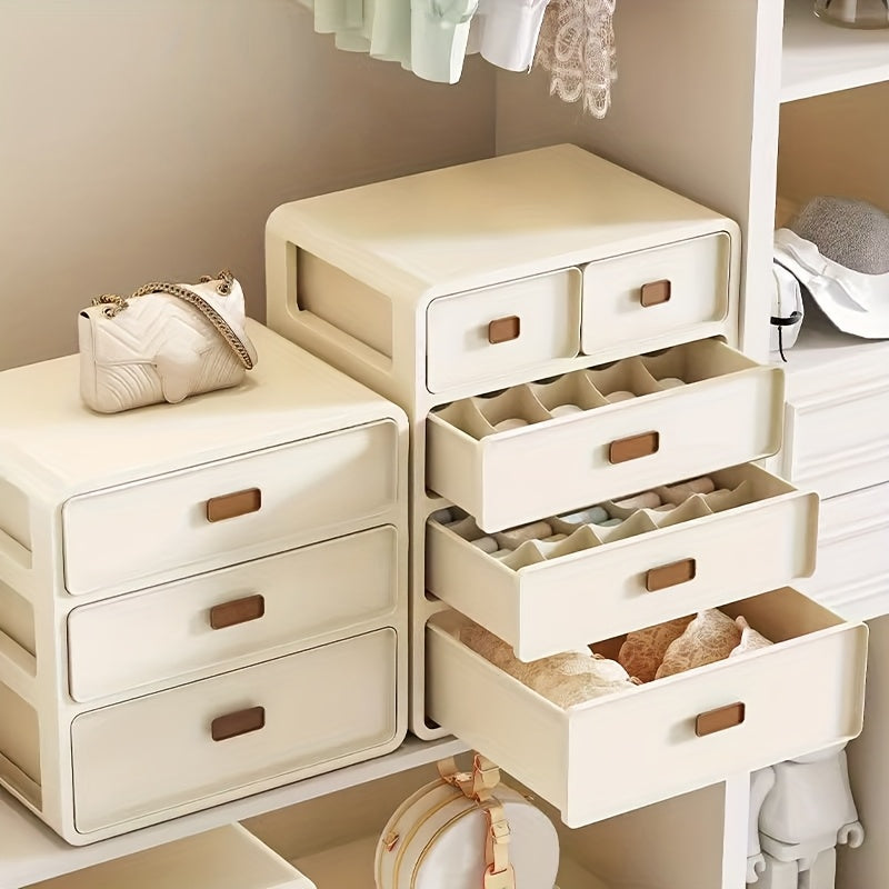 Intima™ | Stapelbare Unterwäsche-Box – Geteilter Schubladen-Organizer für Socken, Unterwäsche & Accessoires
