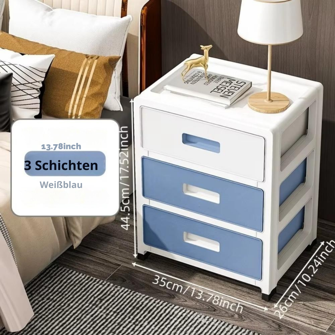 Modera™ | Kompakter Kunststoff-Aufbewahrungsschrank – Schmal, wasserdicht, vielseitiger Organizer für Wohnzimmer und Schlafzimmer