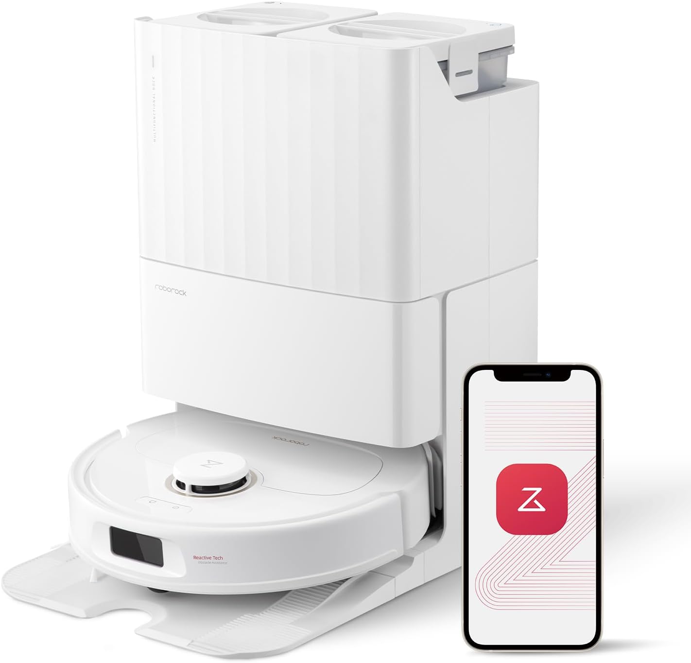 Rovax™ | Saug- und Wischroboter mit FlexiArm Kantenreinigung, Heißwasser-Mop, 7000Pa Saugleistung