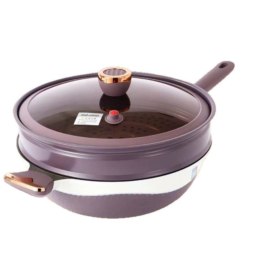 Pressora™ | 32cm Titan-Antihaft Mikro-Drucktopf, Braten, Dämpfen & Einfach Kochen