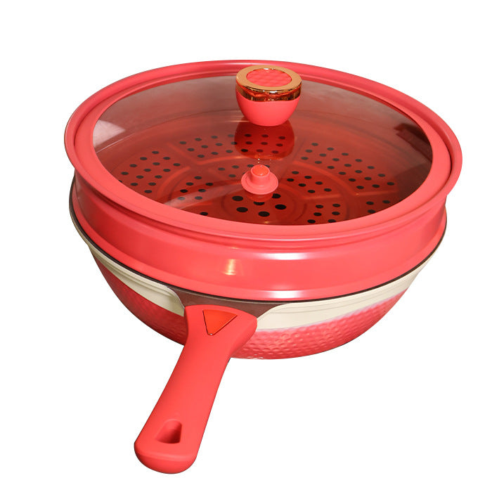 Pressora™ | 32cm Titan-Antihaft Mikro-Drucktopf, Braten, Dämpfen & Einfach Kochen